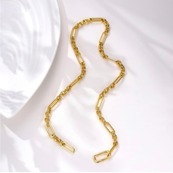 GOLD 18k Gold Plated Chain Necklace - Picture 2 of 4